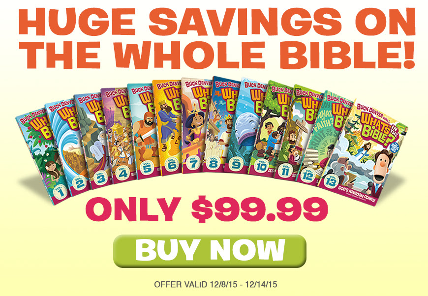 What's In the Bible? Entire DVD Set Only $99!