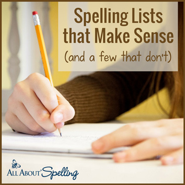 Spelling Lists That Make Sense