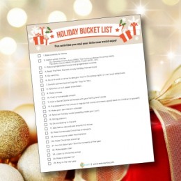 Free Holiday Bucket List