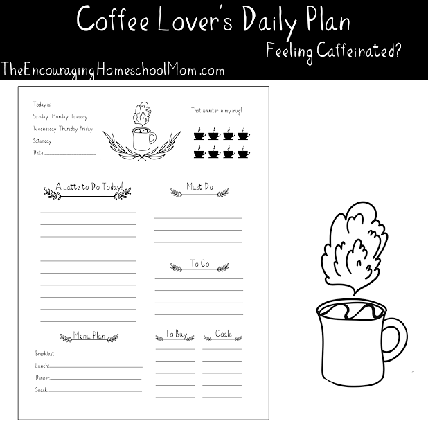 Free Daily Planner for Coffee Lovers