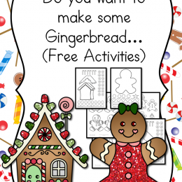 FREE Gingerbread Cutout Craft for Kids