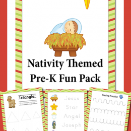 FREE Nativity Themed PreK Pack