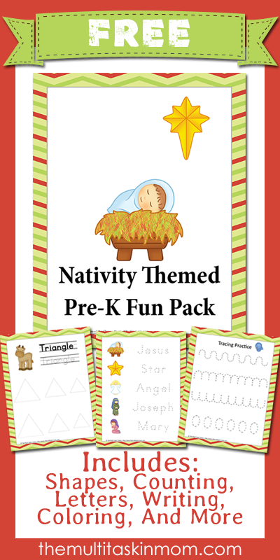 FREE Nativity Themed PreK Pack