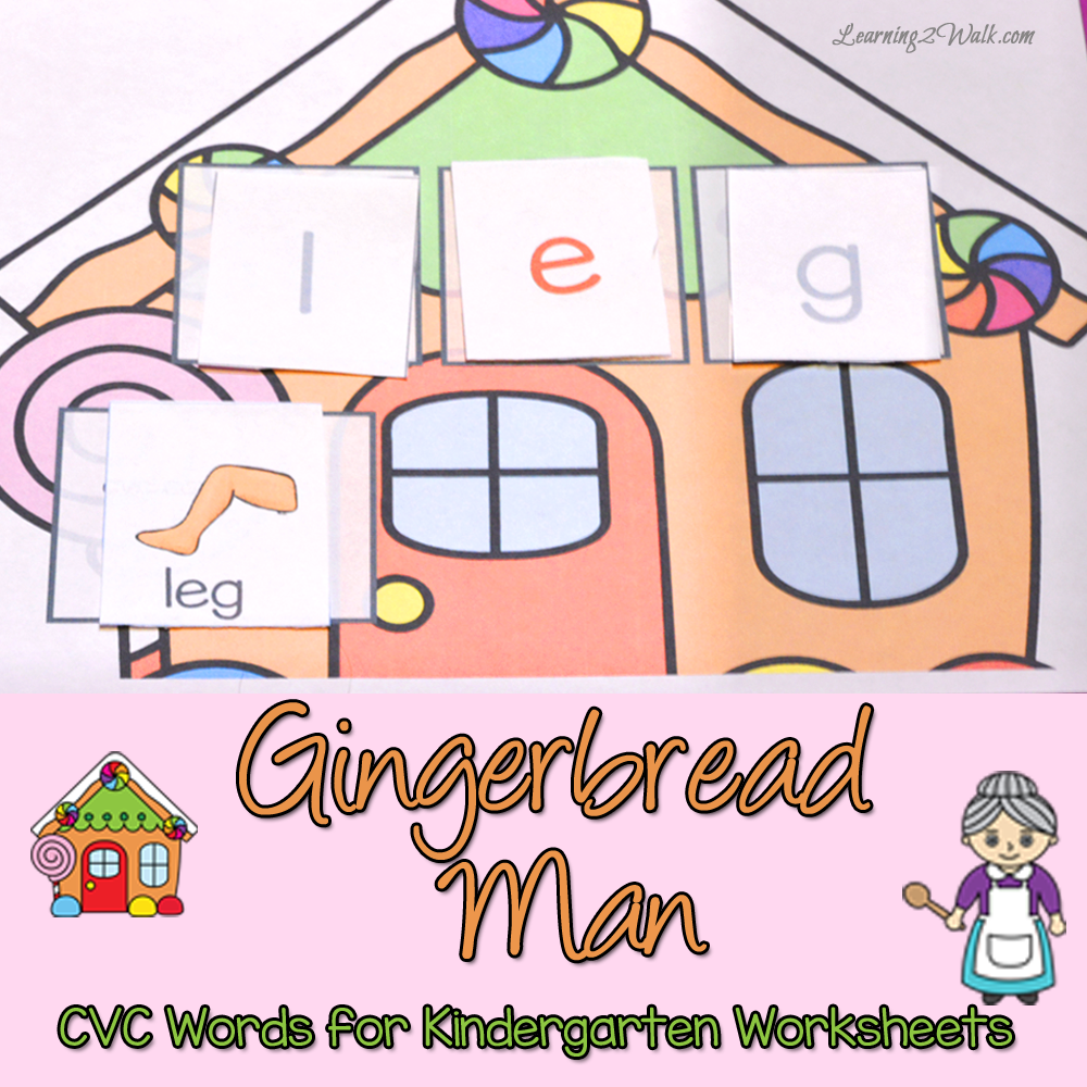 FREE K GIngerbread Worksheets