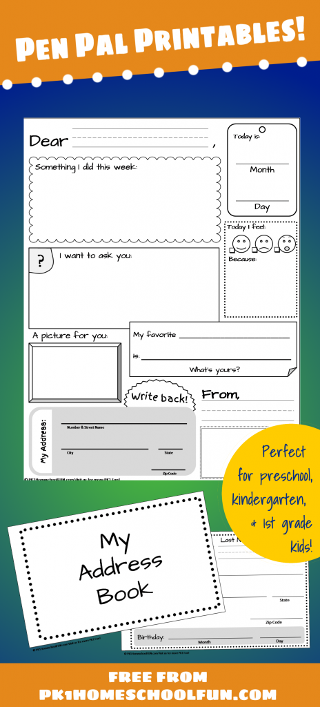 FREE Pen Pal Printables