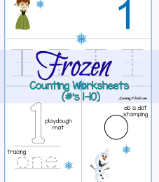 FREE Frozen Counting Worksheets