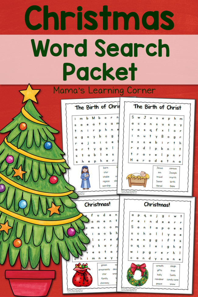 FREE Word Search Packet