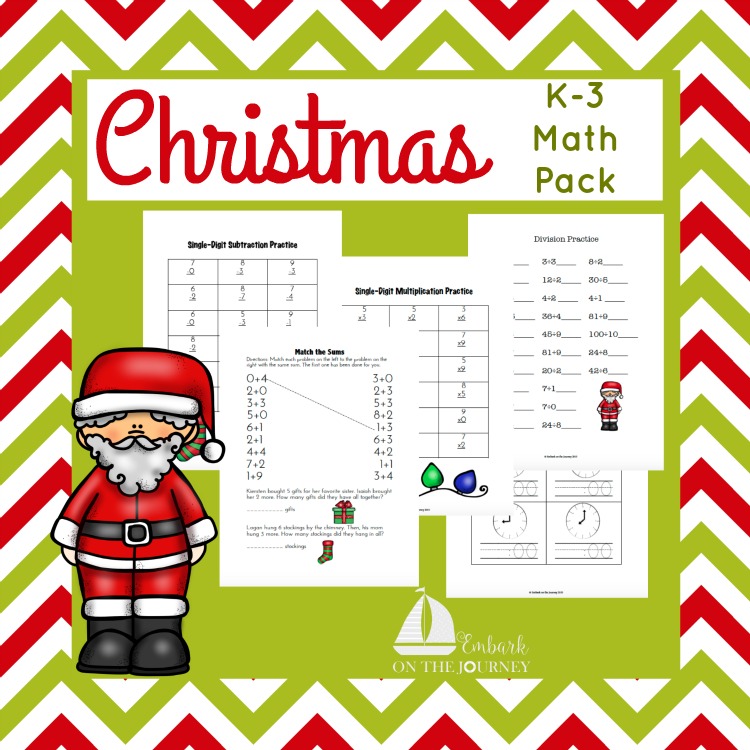 FREE Christmas Math Pack