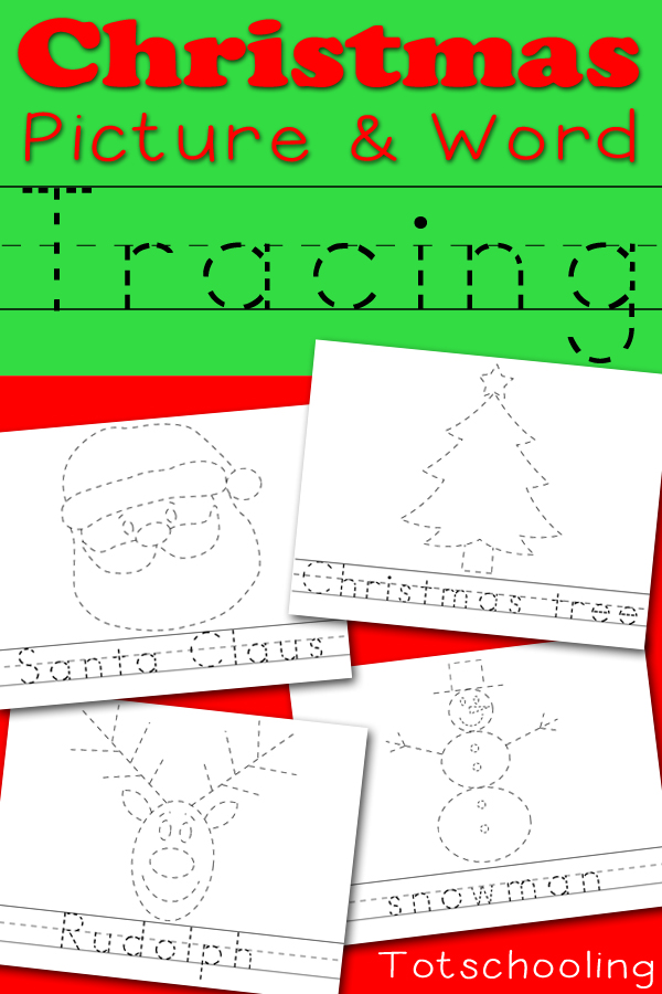 FREE Christmas Tracing Pages