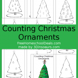 FREE CHRISTMAS COUNTING ORNAMENTS PACK (Free Instant Download)