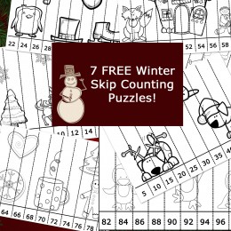 FREE Winter Skip Counting pages