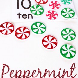 FREE Peppermint Counting Cards