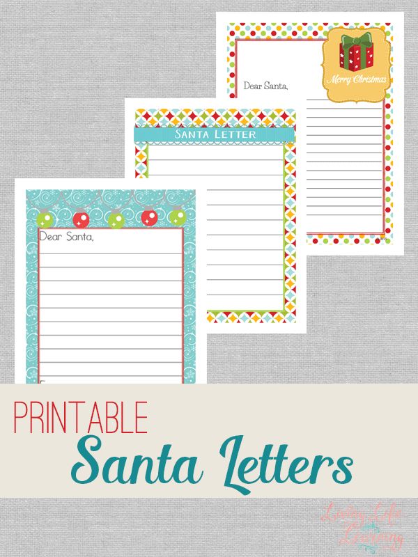 FREE Letters to Santa