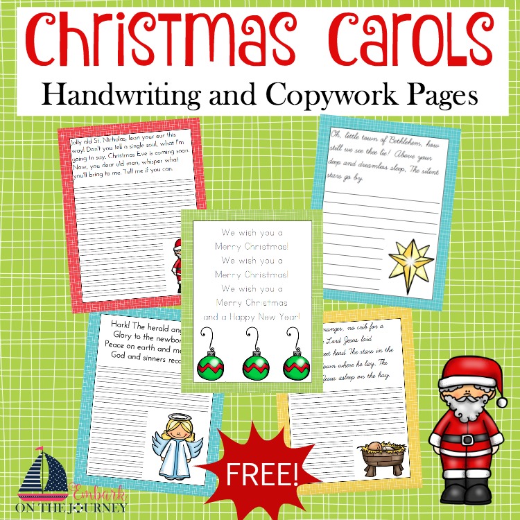 FREE Christmas Handwriting Pages