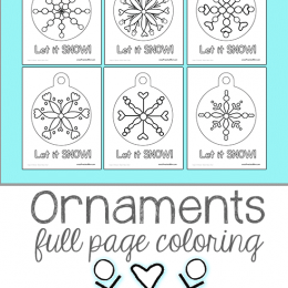 FREE Ornaments Coloring