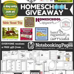 Homeschool Giveaway: Notebooking Pages Lifetime Membership - 25 Winners! TODAY ONLY!