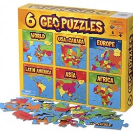 GeoPuzzles 6-in-1 Map Puzzle Set Only $39.36! (Reg. $80!)