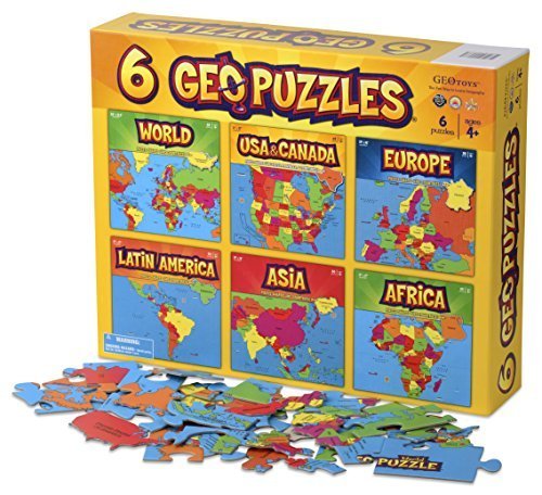 GeoPuzzles 6-in-1 Map Puzzle Set Only $39.36! (Reg. $80!)