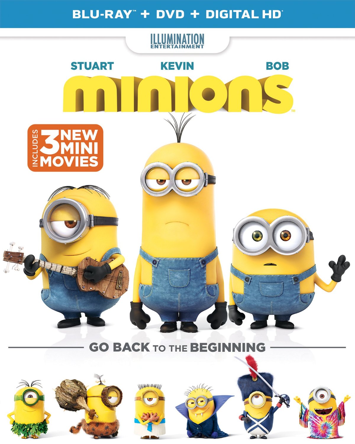 Minions Blu-ray + DVD + Digital HD Set Only $9.99!