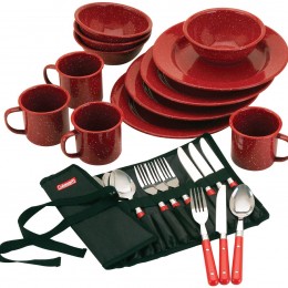 Coleman 24 Piece Enamel Dinnerware Set Only $21.29! (Reg. $50.86!)