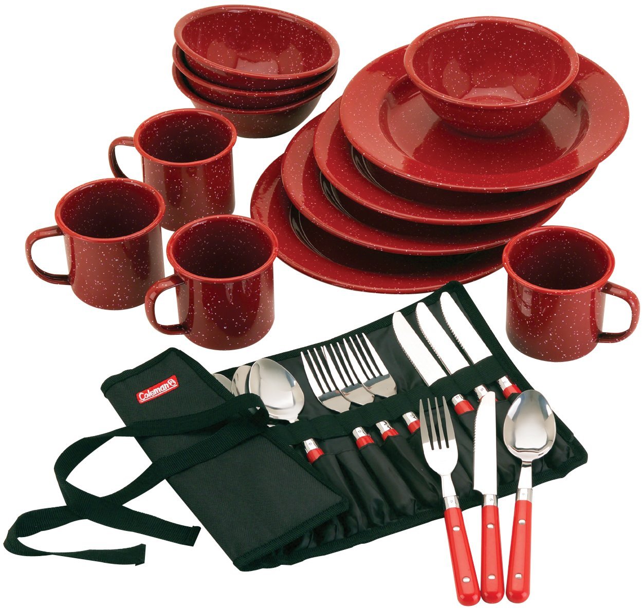 Coleman 24 Piece Enamel Dinnerware Set Only $21.29! (Reg. $50.86!)