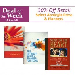 30% Off Apologia Planners & Books