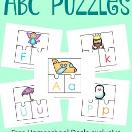 FREE ABC 3-PART PUZZLES (Instant Download!)