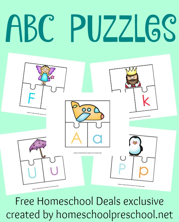 FREE ABC 3-PART PUZZLES