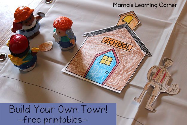 Build Your Own Town - Free Printables