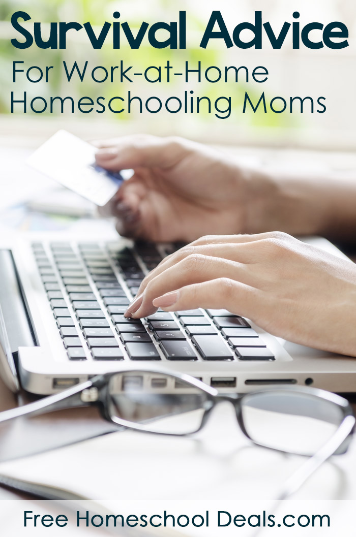 Survival Advice for Work at Home Homeschooling Moms