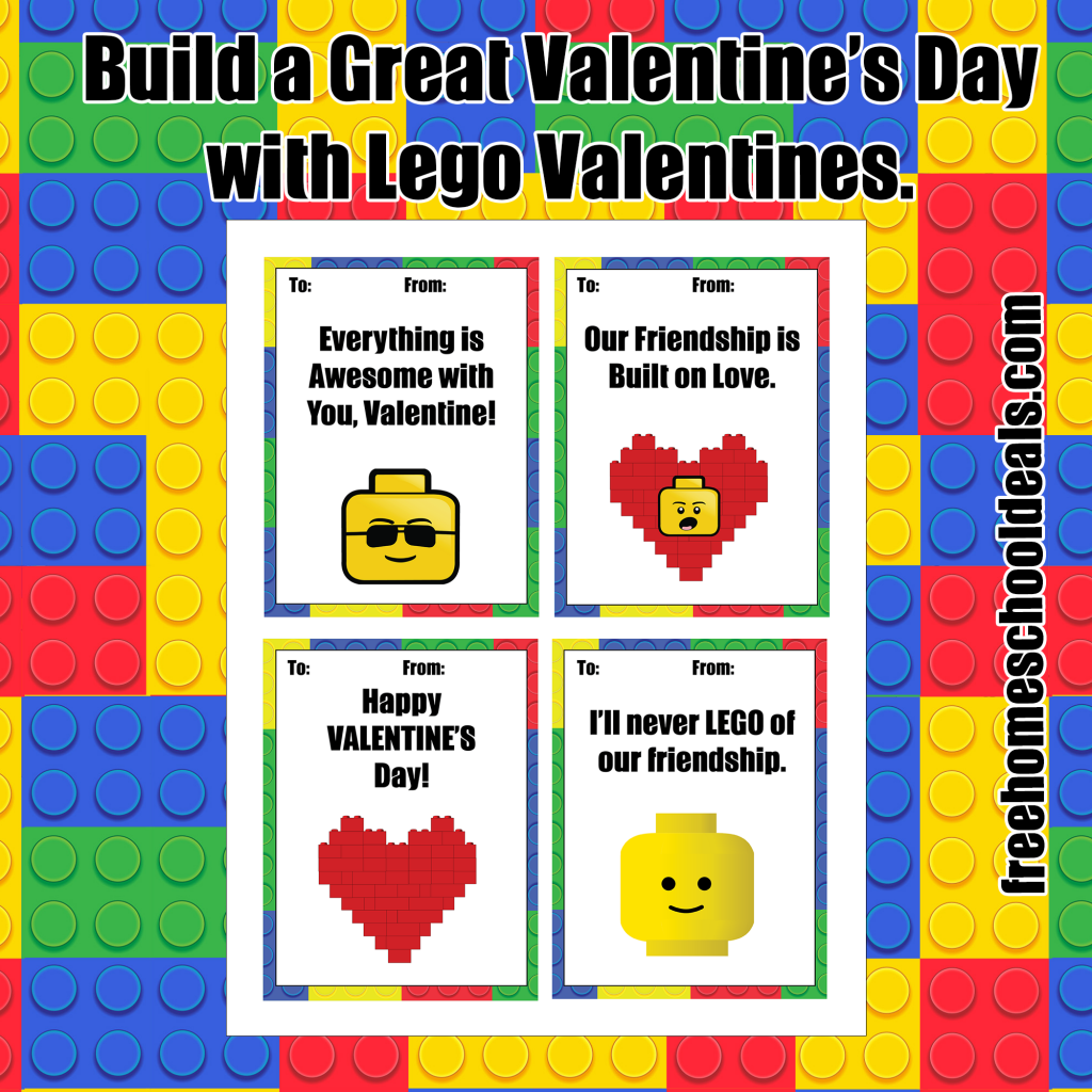 Free Printable LEGO Valentines