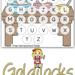 FREE GOLDILOCKS PRESCHOOL LETTER MATCH MATS (Instant Download!)