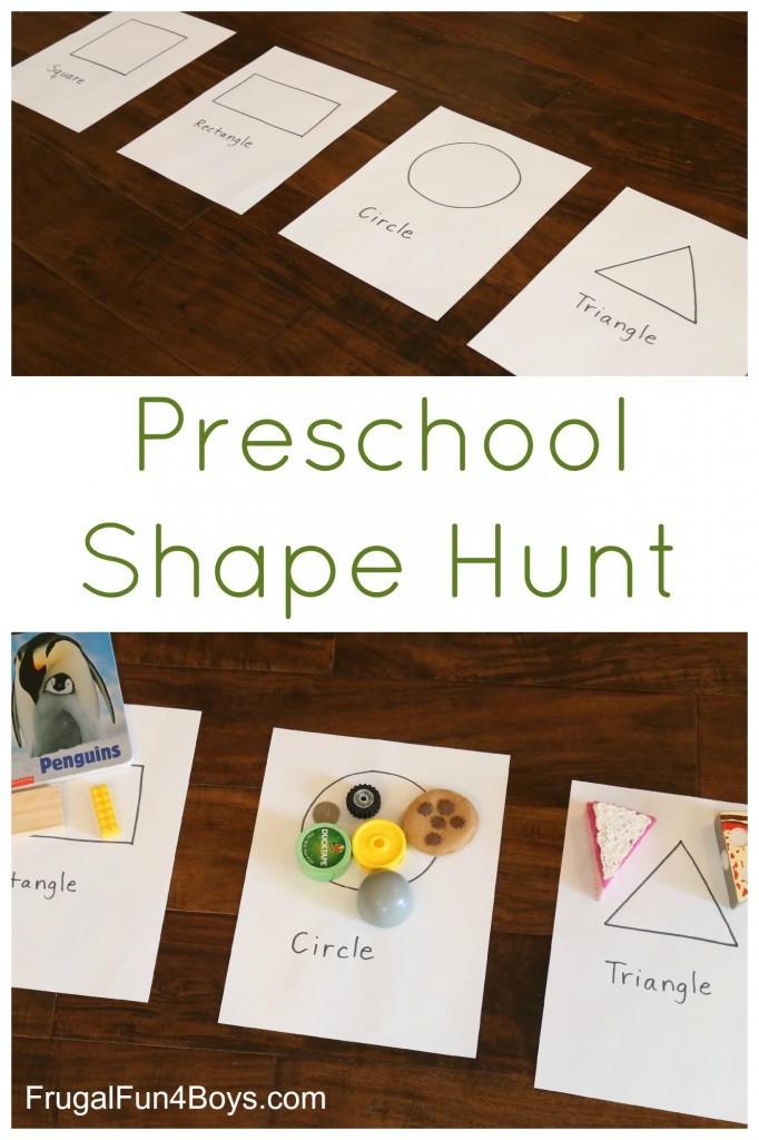 Preschool Shape Scavenger Hunt