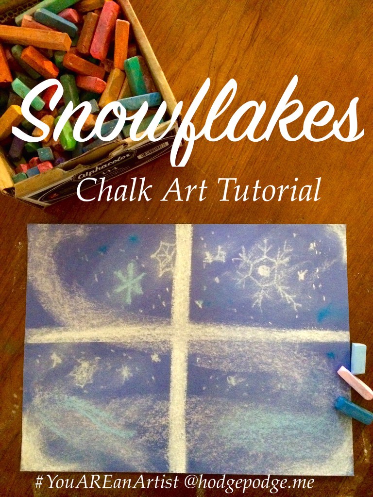 Snowflakes Chalk Pastel Tutorial