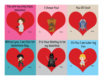 Free Printable Star Wars Valentines! (instant download)