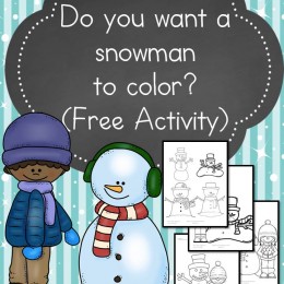 FREE Snowman Coloring Pages