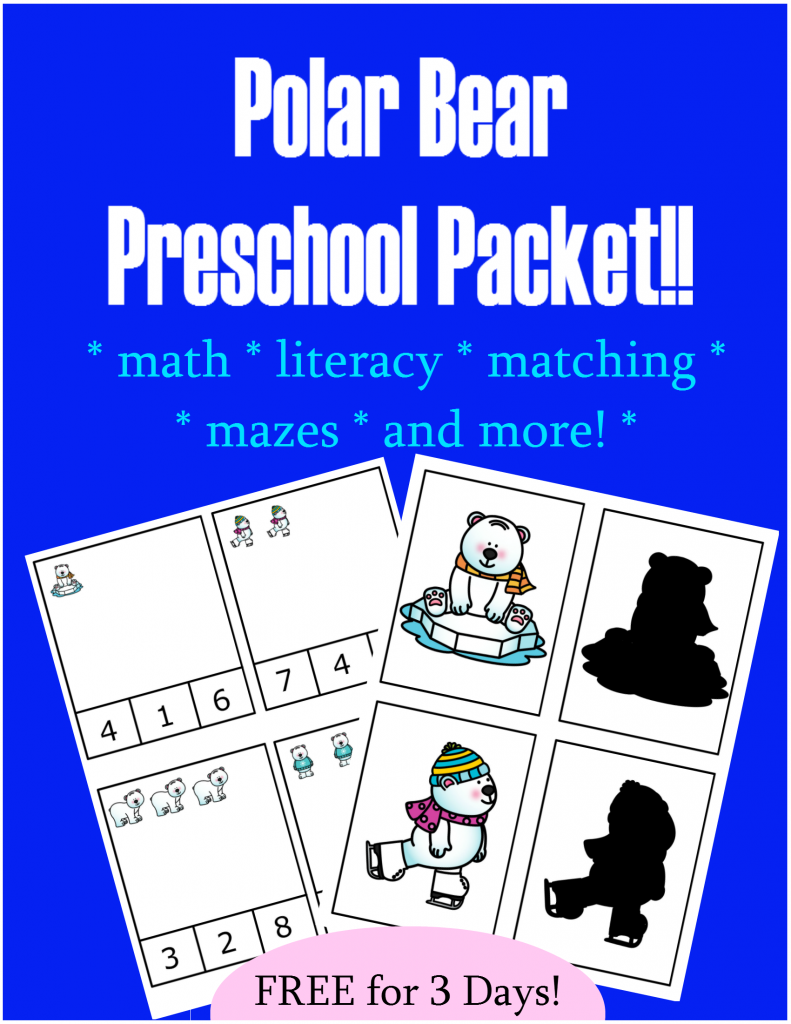 FREE Preschool Packet