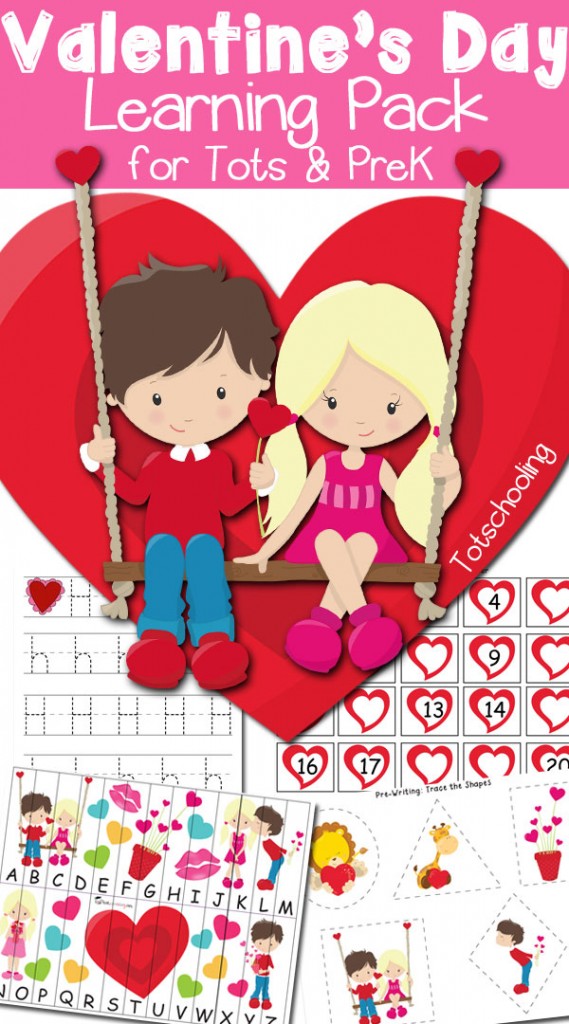 FREE Valentines Day Preschool Pack