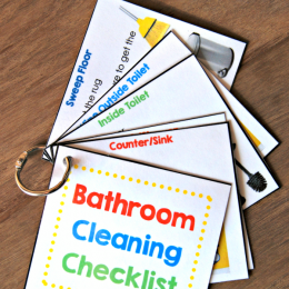 FREE Bathroom Chore List