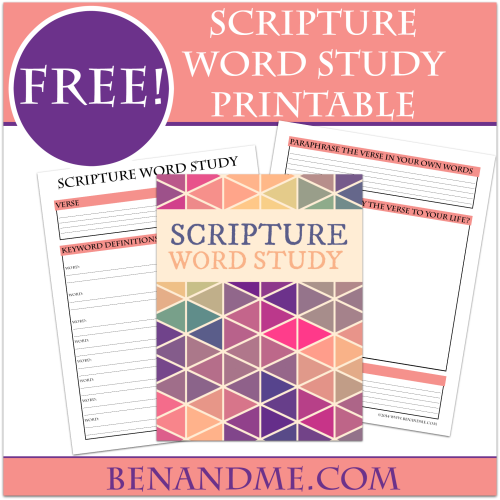 FREE Scripture Word Study