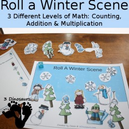 FREE Roll a Winter Math Pack