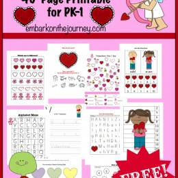 FREE PreK Valentines Pack