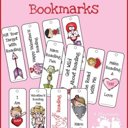 FREE Valentines Bookmarks