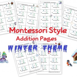 To help your kids get the hang of double digit addition, check out these FREE Montessori Style Double Digit Addition Pages! #fhdhomeschoolers #freehomeschooldeals #teachingathome #homeschoolmath #addition