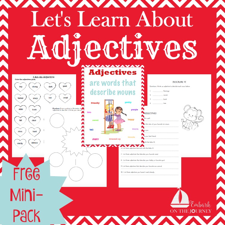 FREE Adjectives Pack