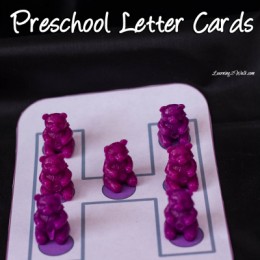 FREE Rainbow Bears Preschool Letter Worksheets