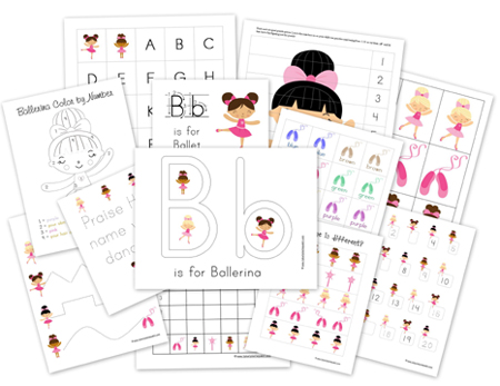 FREE Preschool Ballerina Pack