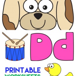 FREE LETTER D WORKSHEETS (Instant Download)