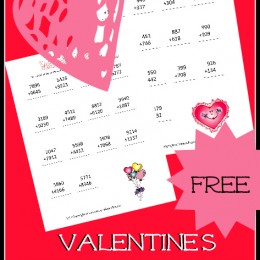 FREE Valentines Math Pack