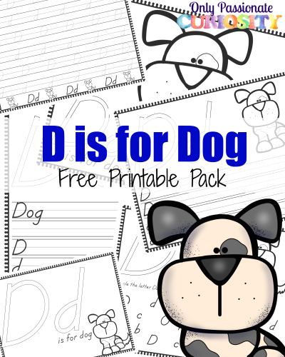 FREE D is for Dog Pages